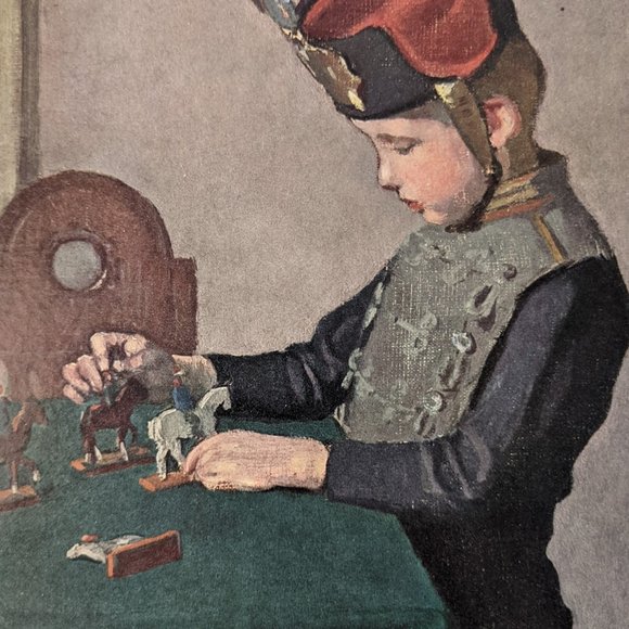 Ernst Würtenberger Knabenbildnis Portrait Of A Boy Limited Edition Framed Print - Picture 2 of 4